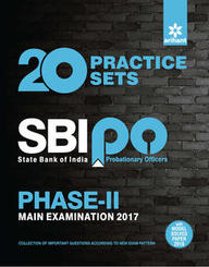 Arihant 20 Practice Sets SBI PO Phase II Main Examination 